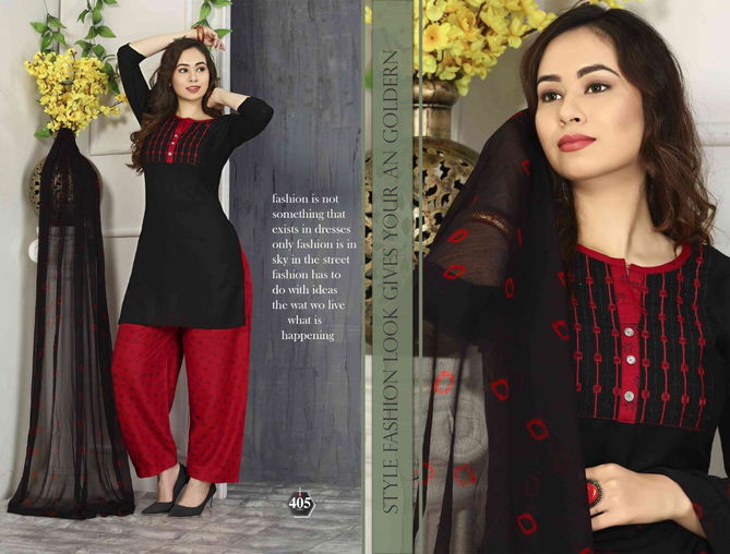 Riyaa Retro 2 Rayon Printed Daily Wear Ready Made Suit Collection